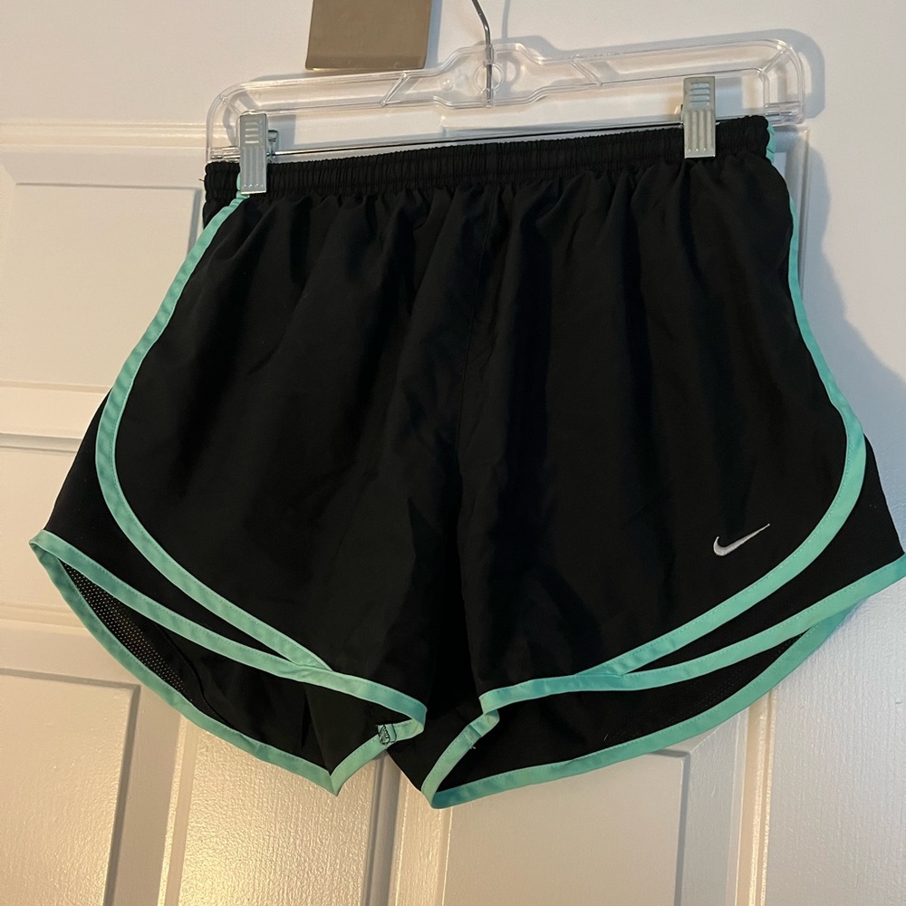 Nike Tempo Dri-Fit Athletic Running Shorts Mint Green/Black Size Medium